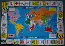 Vintage Waddington Go, The International Travel Game 1961 2Instructions included