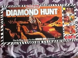 Waddingtons Diamond Hunt African Star Board Game very Rare
