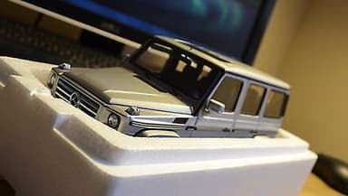 1/18 AUTOART MERCEDES-BENZ G55 AMG-WAGON IN SILVER-SUPER RARE-MINT CONDITION