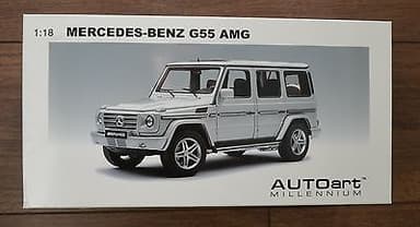 1/18 AUTOART MERCEDES-BENZ G55 AMG-WAGON IN SILVER-SUPER RARE-MINT CONDITION