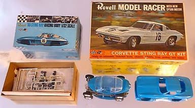 1/32 Revell 1965 Corvette Stingray GT slotcar racing body with chassis and box