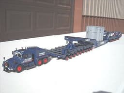 1/50 Huge Heavy Haulage 288 wheel Lowboy Trailer and Trucks, Corgi NZG