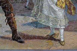 1000 piece solid wood early vintage wooden jigsaw puzzle