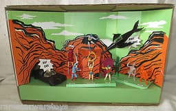 1966 Ideal BATMAN Comic Book Action Figure Toy PLAYSET Justice League AFA CGC DC