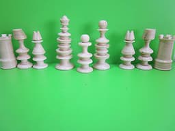 ANTIQUE GEORGIAN CALVERT DOUBLE QUEEN 3 1/8" TALL KINGS PRE STAUNTON CHESS MEN