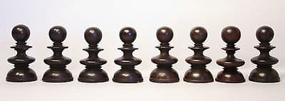 Antique \'Old English\' pattern Calvert Chess Set