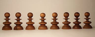 Antique \'Old English\' pattern Calvert Chess Set