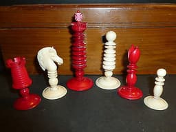 Antique Thomas Lund Chess Set