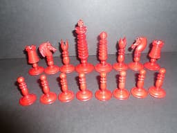 Antique Thomas Lund Chess Set