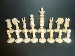 Antique Thomas Lund Chess Set