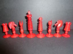 Antique Thomas Lund Chess Set