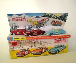 CORGI Gift Set 38 MONTE CARLO set: Mini Cooper, Rover 2000 & Citroen ORIGINAL