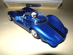 Cox La Cucaracha Super Cuc Vintage 1/24 slot car, roadster & repro box.