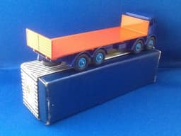 DINKY 903 FODEN FLAT TRUCK WITH TAILBOARD BLUE ORANGE MINT BOXED FREE UK P&P