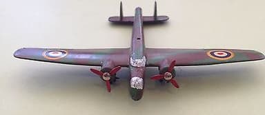 Dinky aircraft, Pre-War 62t Armstrong Whitley Whitworth Bomber and Box, NM
