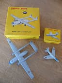 Dinky French Toy Aeroplanes; 804 Noratlas & 60A Marcel Dassault; Boxed Vintage
