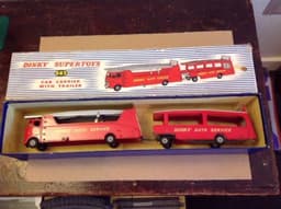 Dinky Supertoys 983 Car Carrier With Trailer - Boxed