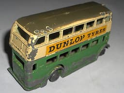 DINKY TOYS PRE WAR DUNLOP DOUBLE DECKER BUS