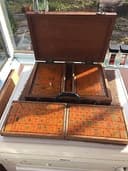 Fine Large Art Deco Bakelite Mahjong Set In Wooden Case Dice Collectable L@@K