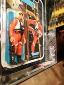LUKE X WING AFA 85 ROTJ 77 BACK 85-85-85 CLEAR B/ 1983 KENNER STAR WARS VINTAGE