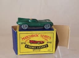Matchbox A Moko Lesney No.41 \'D\' Type Jaguar with Box