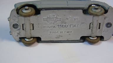 Mercury FIAT nuova 1100 number 13,  darkish grey colour, scale 1:43