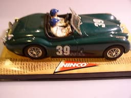 NINCO SLOT RACING CAR JAGUAR XK120 NUB 120 BR GREEN No39 SCALETRIC FLY