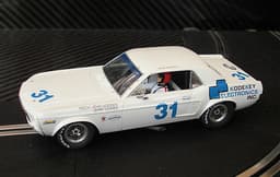 PIONEER SLOT CAR NEW UNBOXED MUSTANG NOTCHBACK #31 BOB BARKER SCALEXTRIC DPR