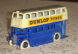 Pre-War Dinky 29c Double Dkr. Bus - D.Blue/Cream - Remarkable Original Condition