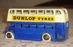 Pre-War Dinky 29c Double Dkr. Bus - D.Blue/Cream - Remarkable Original Condition