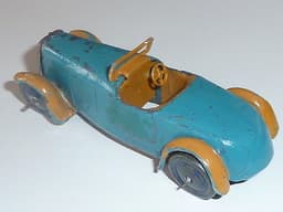 Pre war Hornby Series Dinky 22a open sports car in very rare colours.