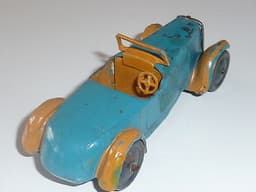 Pre war Hornby Series Dinky 22a open sports car in very rare colours.