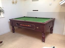 Pub - Simply pool tournament 7\'x4\' Table with lights, traditional coin operated