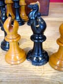 RARE 1850\'S BOXED JAQUES STAUNTON ANTIQUE CHESS SET WEIGHTED 4.4\" ANDERSSEN NR