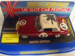 SCALEXTRIC C3270ec UK SLOT CAR FESTIVAL 2014 MGB Limited only 75 exhibitors car