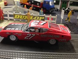 Scalextric style Carrera Ford Torino (NASCAR) slot car