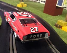 Scalextric style Carrera Ford Torino (NASCAR) slot car