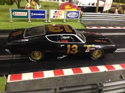 Scalextric style Carrera Ford Torino (NASCAR) slot car