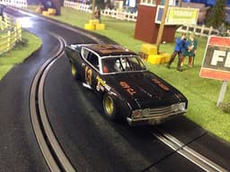 Scalextric style Carrera Ford Torino (NASCAR) slot car