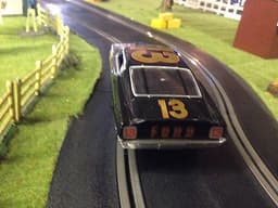 Scalextric style Carrera Ford Torino (NASCAR) slot car