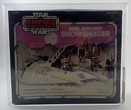 STAR WARS vintage ESB Snowspeeder Candian Shrinkwrap pink box Kenner AFA 75
