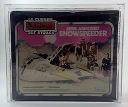 STAR WARS vintage ESB Snowspeeder Candian Shrinkwrap pink box Kenner AFA 75