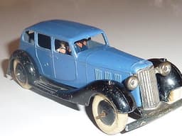 Superb pre war Dinky 36a Armstrong Siddeley with driver and footman figures