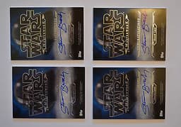 Topps Star Wars Masterwork Sketch 4 CARD PUZZLE Artist Steve Burch