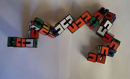 Unusual Rubiks Type Snake Cube Twist Puzzle
