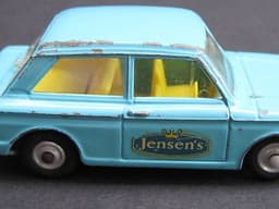 VERY RARE ORIGINAL CORGI 251 JENSEN\'S HILLMAN IMP, GOOD CONDITION WITH PLAYWEAR