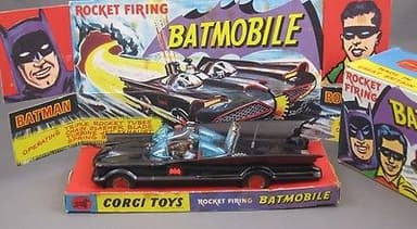 Vintage 60\'s Corgi 267 Batmobile Very Near Mint Boxed Original Beauty