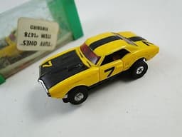 Vintage HO Scale Slot Car Race Racer 1969 Pontiac Firebird Aurora Tuff Ones x2