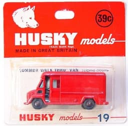 Vintage HUSKY #19 COMMERCIAL WALK THRO\' VAN - GREAT BRITAIN - MIP - 1960s
