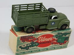 vintage scarce VILMER denmark, dodge military stake truck in box 1960s